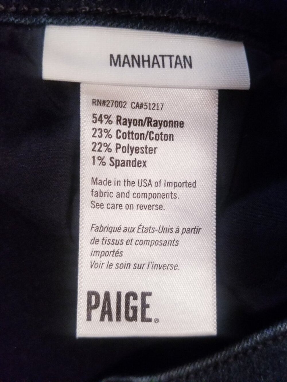 PAIGE Manhattan Dark Blue Jeans – Sz 29 - Picture 4 of 11